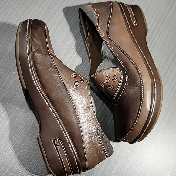 SPRING STEP L'ARTISTE Burbank Floral Leather Clog‎ Women's 38 (7.5) - Picture 8 of 10